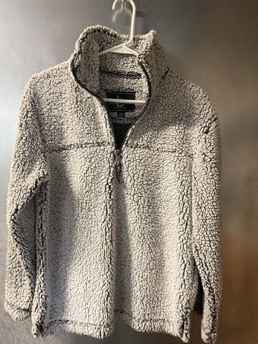 Boxercraft Women's Sherpa 1/4 Zip Fleece Jacket, Frosted Grey, XS